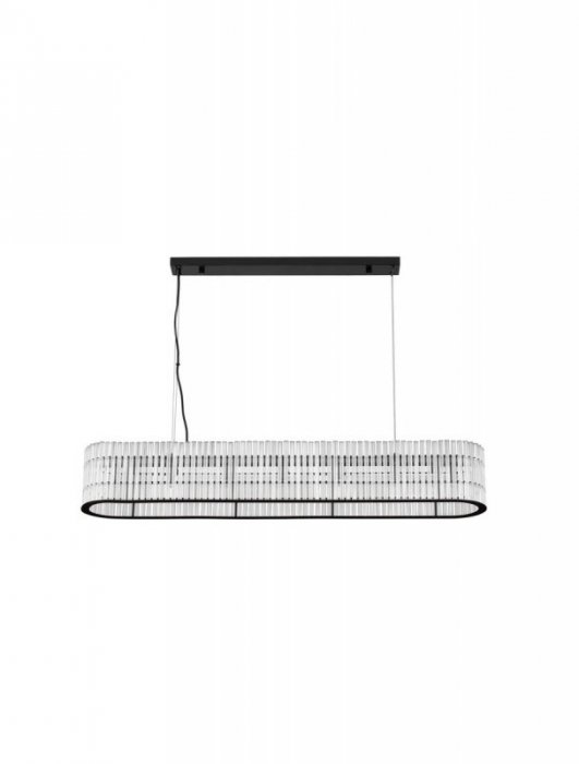 LAMPA SZKLANA GLAMOUR CZARNA DO SALONU SYPIALNI LUCES EXCLUSIVAS ACTUN LE43344