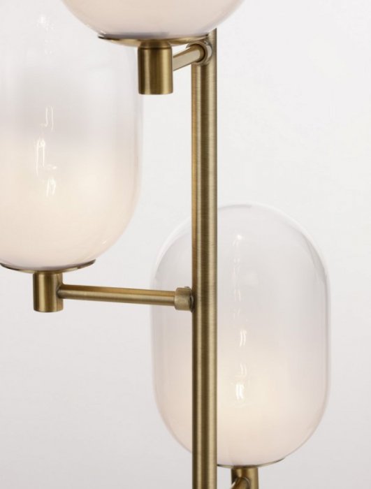 LAMPA PODŁOGOWA STOJĄCA STARE ZŁOTO MOSIĄDZ LUCES EXCLUSIVAS BADESI LE43354