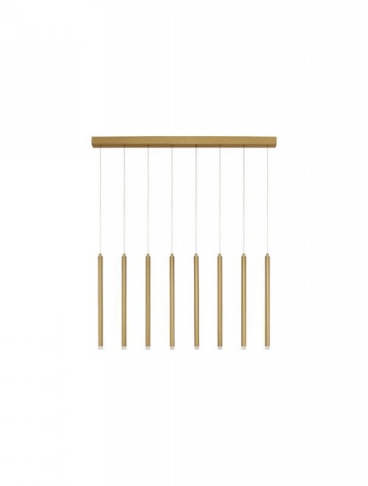 LAMPA WISZĄCA ZŁOTA TUBA LED NAD STÓŁ BAR WYSPĘ DO KUCHNI JADALNI SALONU LUCES EXCLUSIVAS TORREON LE43490