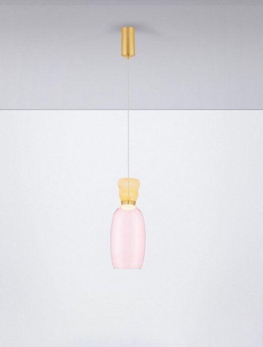 LAMPA WISZĄCA SZKLANA KOLOROWA SZKLANA LUCES EXCLUSIVAS LAMPA PERENE LE44465