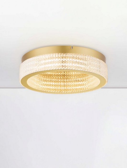 LUCES EXCLUSIVAS LAMPA YOTAU LE44727 PLAFON ZŁOTY KRYSZTAŁOWY GLAMOUR DO SALONU SYPIALNI