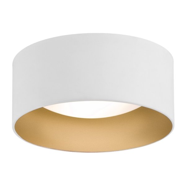 PLAFON LAMPA SUFITOWA BIAŁO ZŁOTA RING OKRĄGŁA ZŁOTA W ŚRODKU 35CM DO KUCHNI JADALNI HOLU ŁAZIENKI KORYTARZA PRZEDPOKOJU 35CM ARGON MOHITO 703