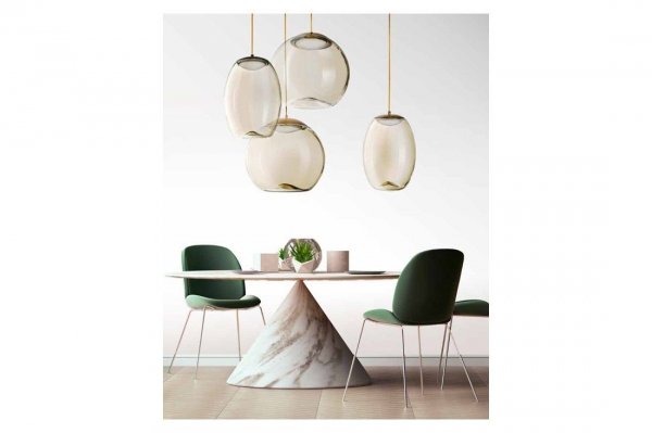 AZZARDO HELENA B AZ3342 LAMPA WISZĄCA TRANSPARENTNA NOWOCZESNA