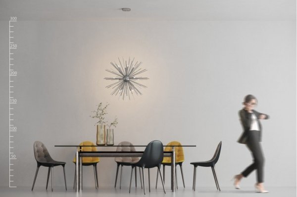 AZZARDO SIRIUS 75 AZ2115 LAMPA WISZĄCA DESIGNERSKA CHROM