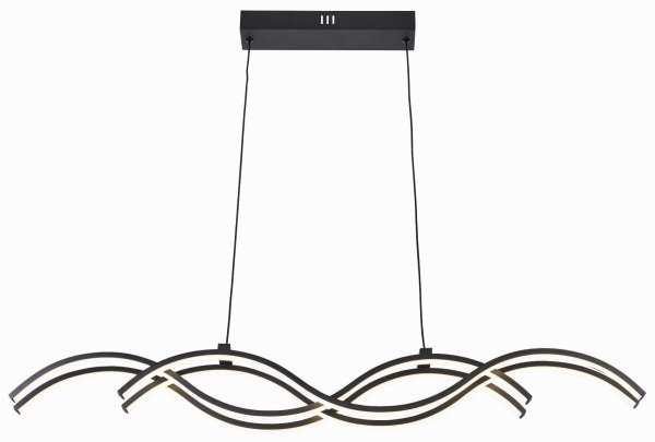 REALITY ARUBA 341801-30 LAMPA LED CZARNA NOWOCZESNA FALA DO SALONU JADALNI  SYPIALNI