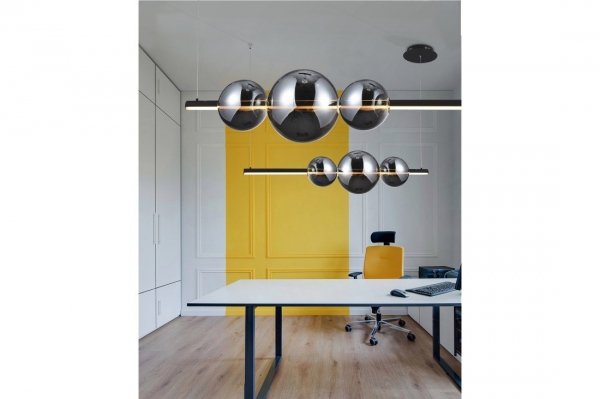 AZZARDO SANDRA 3 DIMM AZ3352 LAMPA WISZĄCA CZARNA CHROM POTRÓJNA