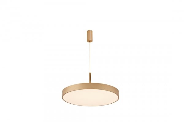 AZZARDO MARCELLO PENDANT 60 CCT AZ5092 LAMPA WISZĄCA SZCZOTKOWANE ZŁOTO OKRĄGŁA LED Z PILOTEM STEROWANIA