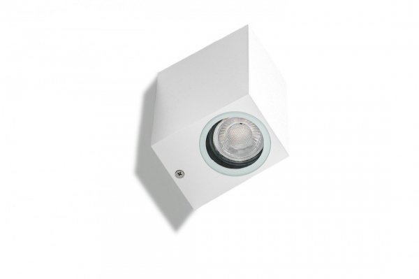 AZZARDO RIMINI SQUARE 2 IP54 AZ4314 LAMPA ŚCIENNA ZEWNĘTRZNA BIAŁA PODWÓJNA