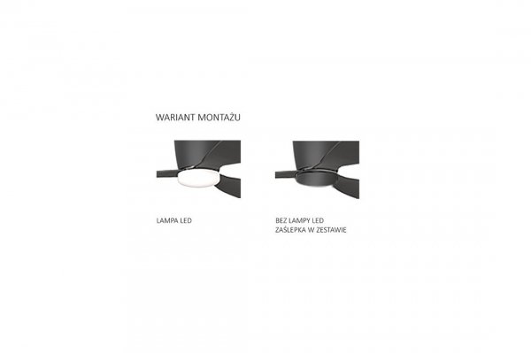 AZZARDO VENETI CCT + REMOTE CONTROL AZ4449 LAMPA WISZĄCA Z WIATRAKIEM CZARNA