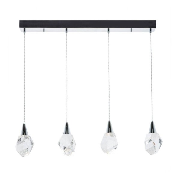 ZUMA LINE LAMPA WISZĄCA NAD STÓŁ SZKLANA CHROM P0531-04B-B5AC ORE 