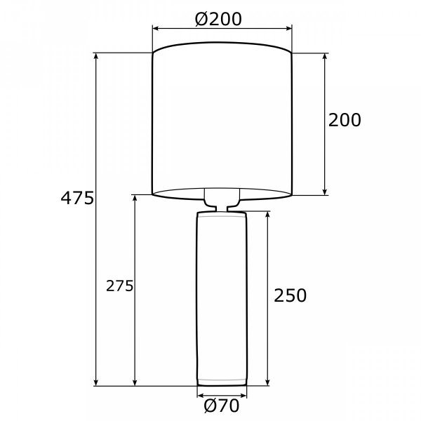 ARGON ALMADA 4233 LAMPA STOŁOWA NOCNA CZARNO ZŁOTA