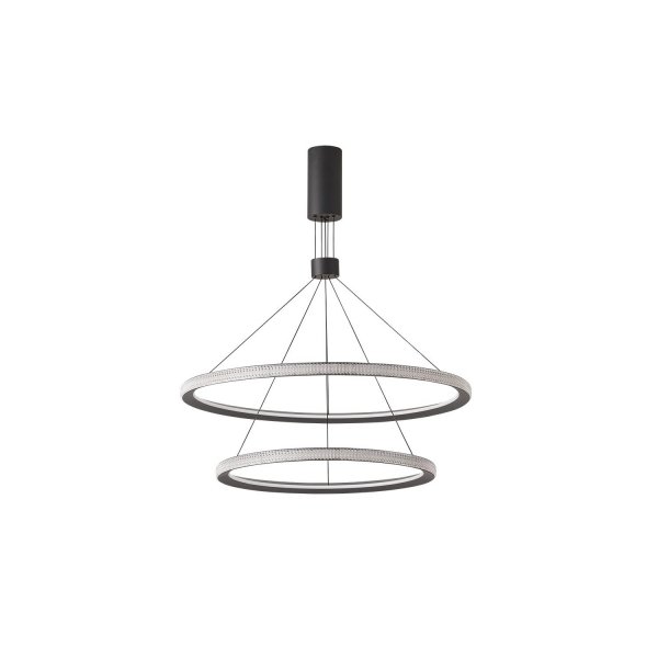 AZZARDO DIEGO AZ5111 LAMPA WISZĄCA RINGI CZARNE DEKORACYJNE 3000K