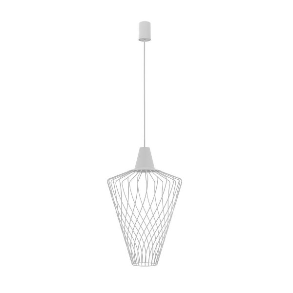 NOWODVORSKI 8855 WAVE L LAMPA WISZĄCA METALOWA DRUCIANA BIAŁA