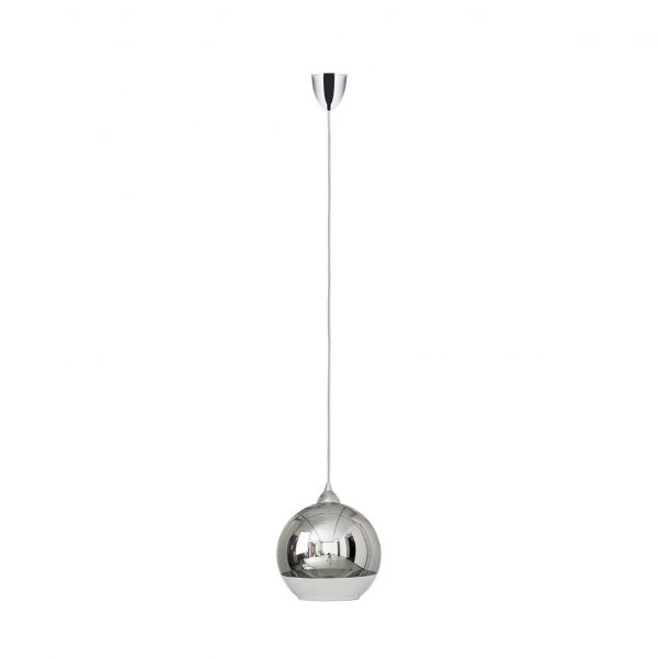 NOWODVORSKI 4953 GLOBE M LAMPA WISZĄCA KULA SZKLANA CHROM