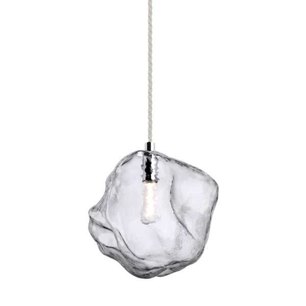 ZUMA LINE P0488-01A-F4AC ROCK LAMPA WISZĄCA SZKLANA CHROM