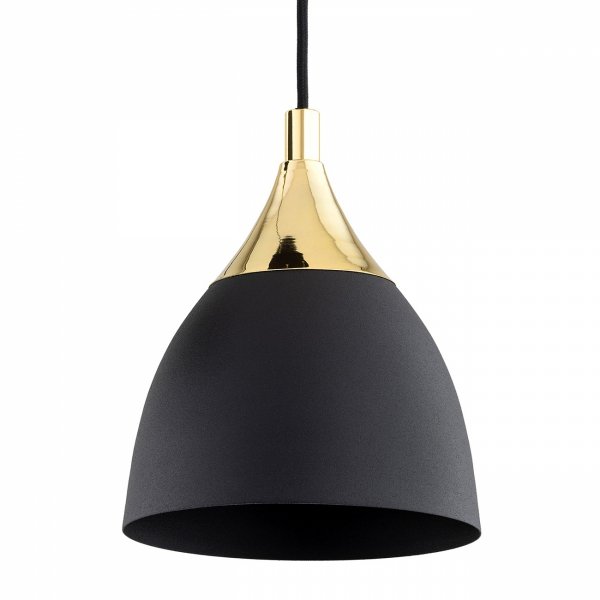LAMPA WISZĄCA CZARNO ZŁOTA METALOWA POTRÓJNA NA KOLE NAD STÓŁ WYSPĘ DO KUCHNI JADALNI NOWOCZESNA ARGON MURANO 6139