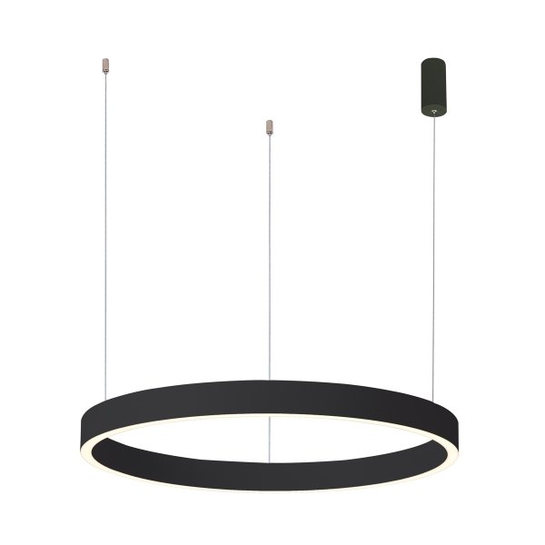 ITALUX BRASCO UP DOWN PND-56215D-060RPP-BK-3KS4K-TRDIMM LAMPA WISZĄCA CZARNA KOŁO RING OBRĘCZ LED 60CM