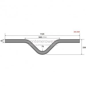 10.310 Lifting bar/hook d=50 R=75 L=1125