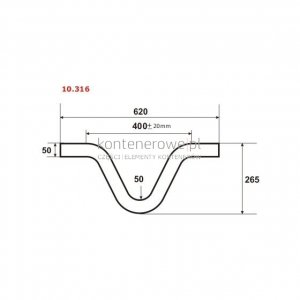 10.316 Lifting hook/bar d=50 R=50 L=620