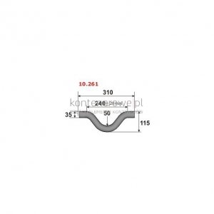 10.261 Hak kontenera d=35 R=50 L=310