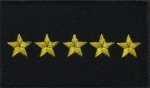 5 gwiazdek na pasek czapki garnizonowej MOSG