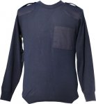 sweter mundurowy koloru granatowego cienki półgolf