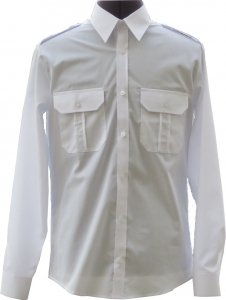 koszula mundurowa typu SLIM długi rękaw biała