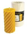 Silicone mould - tall spiral cylinder - 13.5 cm high