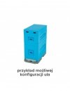 Ul 6-ramkowy z wręgami - Dadant - malowany (niebieski)