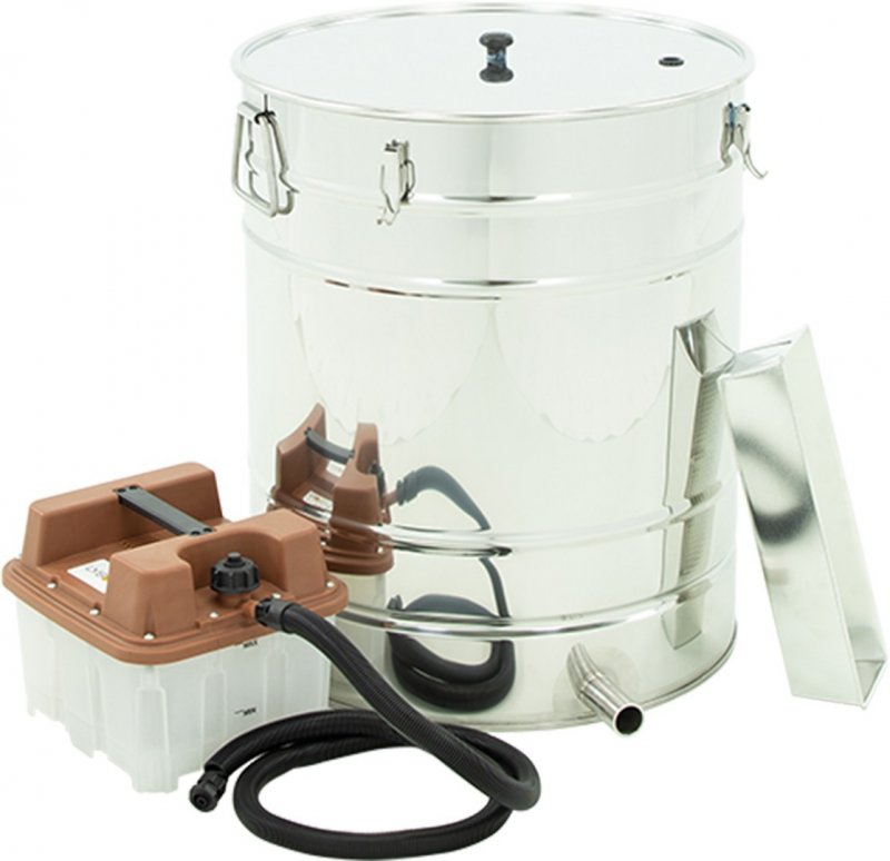 Wax melter with a steam generator - round
