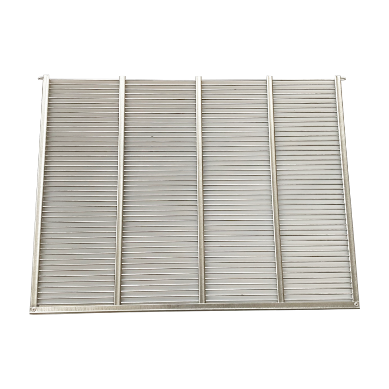 Wielkopolska partition grate with a border - vertical - metal - 372x285mm