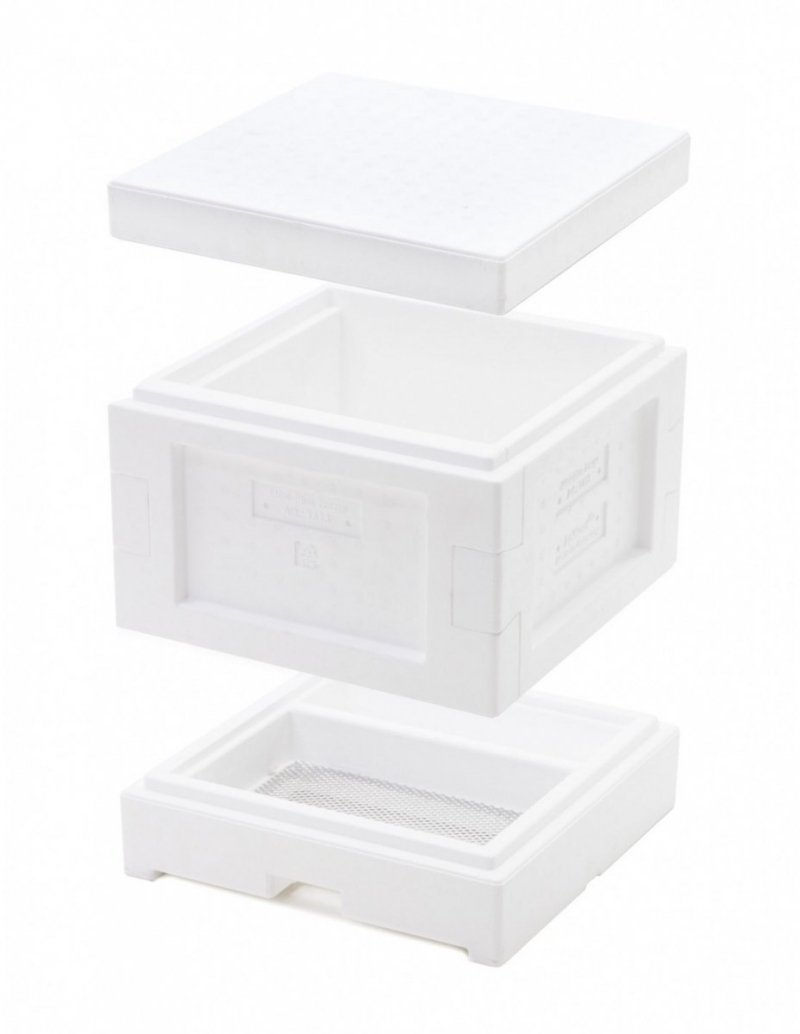 Mini plus beehive with hygienic bottom - polystyrene