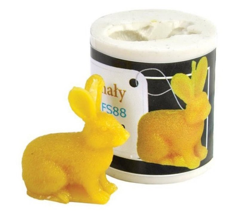 Silicone mould -little hare - 3.5 cm high