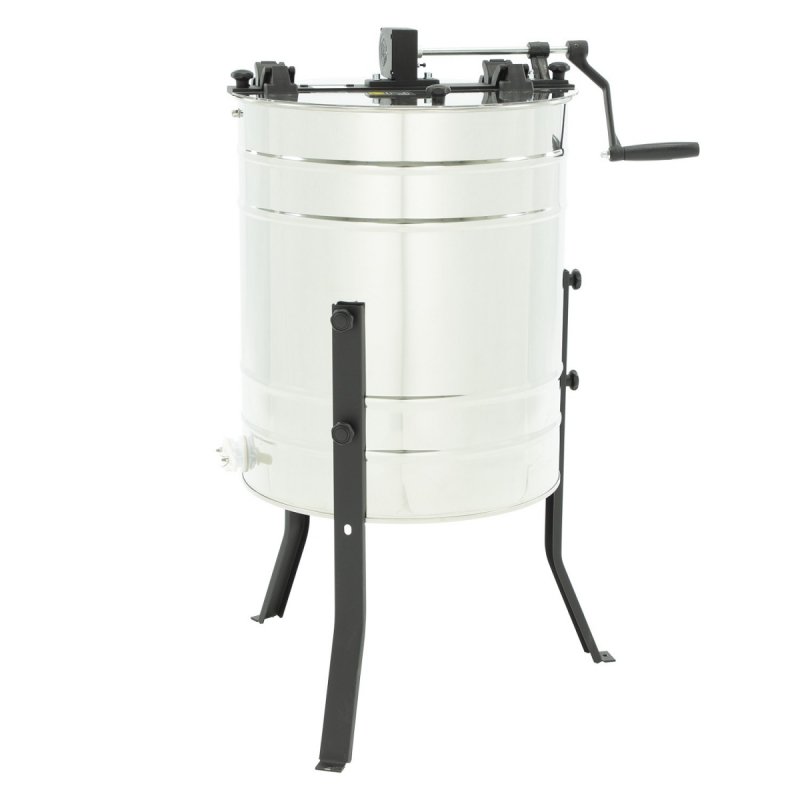 3-frame diagonal manual honey extractor, diameter 500mm, universal basket - BASIC LINE