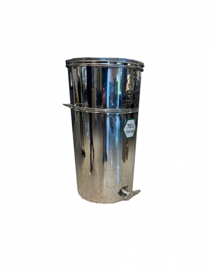  Odstojnik 70L z sitem i uchwytami, zawór wspawany (nierdzewny)
