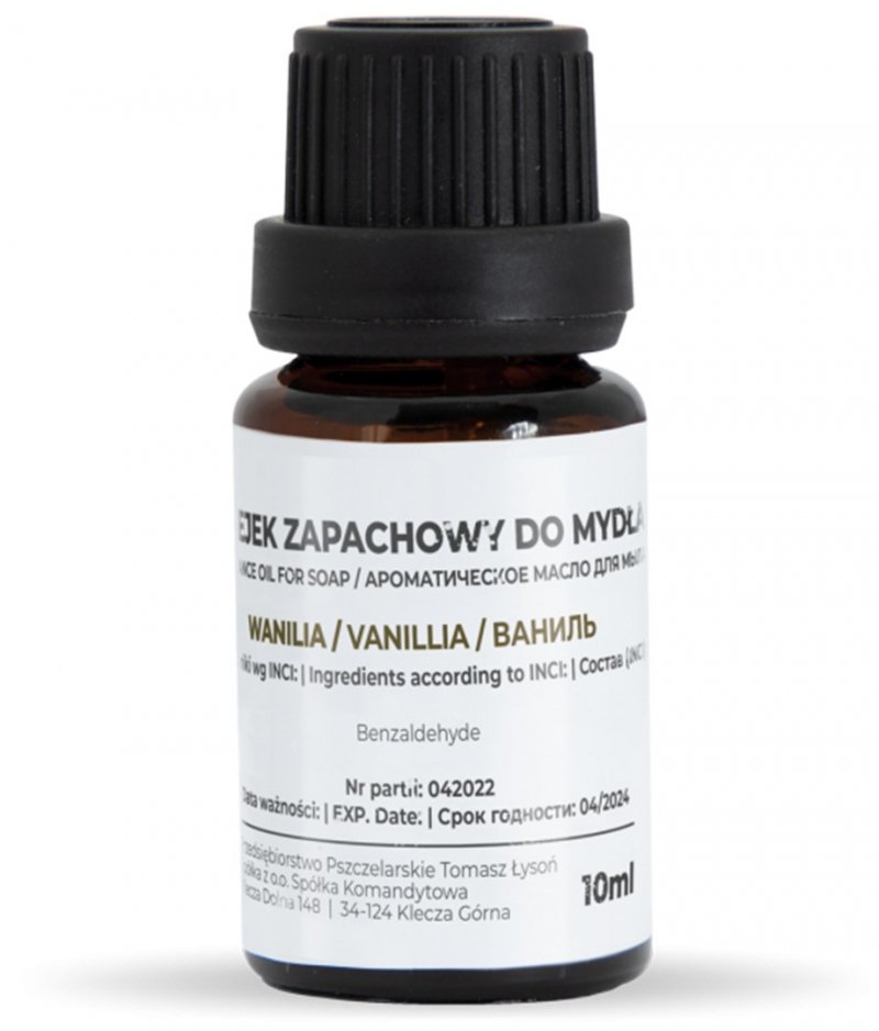 Olejek zapachowy do mydła 10ml - wanilia