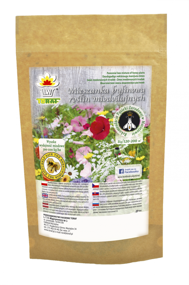 Mieszanka roślin miododajnych na tereny podmokłe (100g)