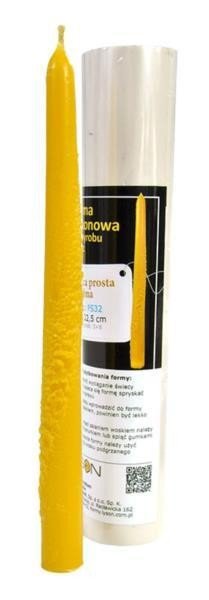 Forma silikonowa - Świeca prosta ozdobna – wys. 22,5 cm