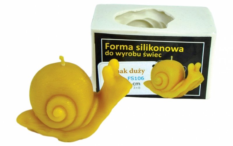 Forma silikonowa - Ślimak duży – wys. 5,5 cm