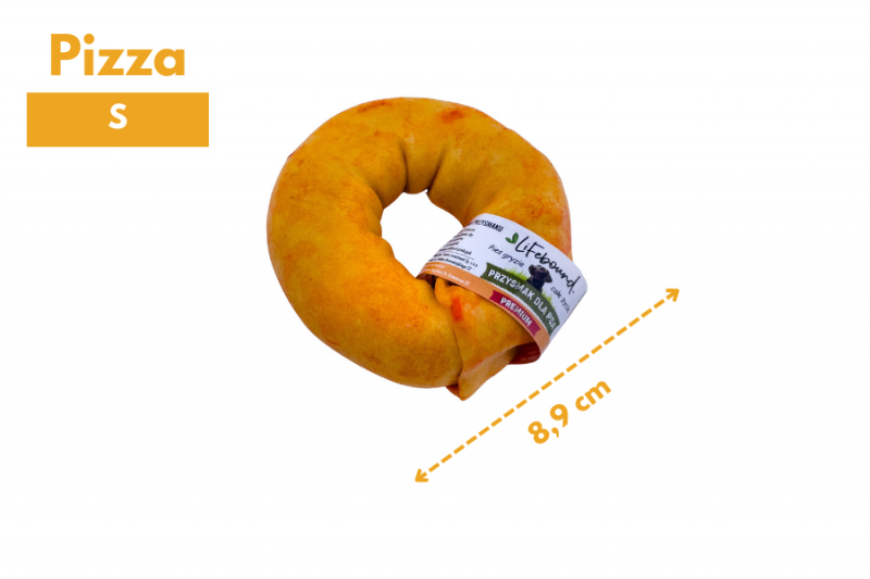 Naturalny gryzak dla psa o smaku pizzy (ring/S)