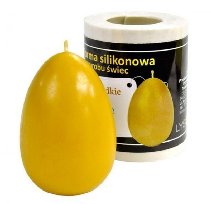 Forma silikonowa - Jajko gładkie duże – wys. 7,5 cm
