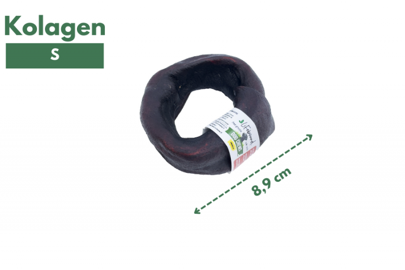Naturalny gryzak dla psa z kolagenem wołowym (ring/S)