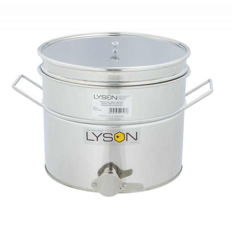 Odstojnik nierdzewny 30L z uchwytami i z sitem - CLASSIC LINE