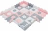 Mata puzzle XL 150 x 150 x 1 cm - z obrzeżem - pianka EVA - różowa