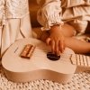 Drewniana gitara dla dzieci - ukulele - kolor różowy