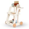 Drewniany chodzik 3w1, pchacz + wózek do sprzątania dla dzieci z odkurzaczem