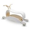 Drewniany jeździk i bujak dla dzieci 2w1 - konik na biegunach + pojazd