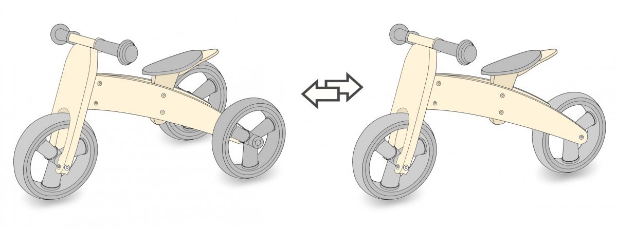 Lekki rower biegowy dla dzieci 2+ HyperMotion GORDON