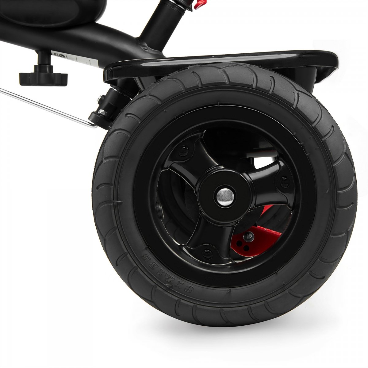 Rowerek trójkołowy dla dzieci 1-4 lata - TOBI FREY - kolor różowy - obracany - wiecznie pompowane koła + pchacz