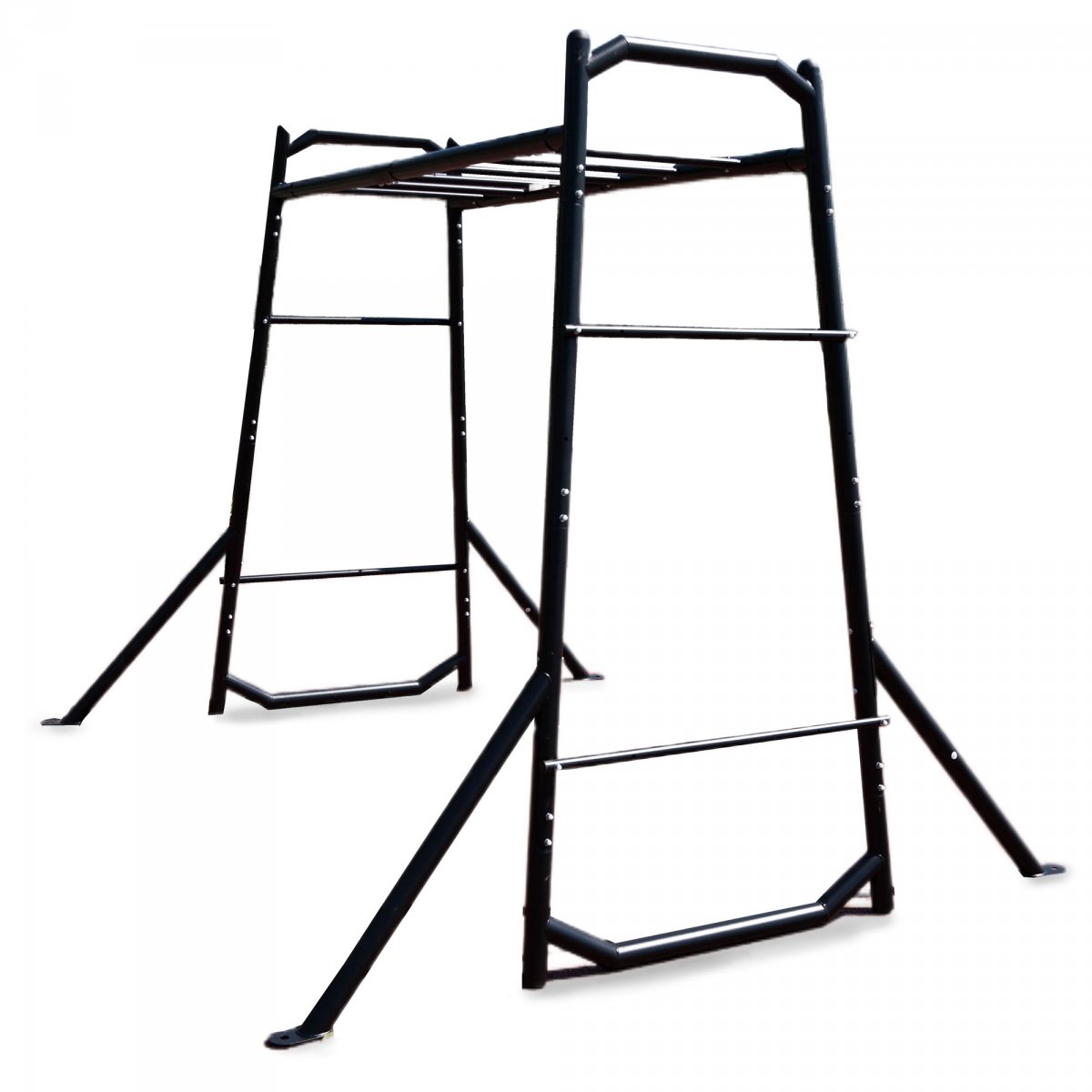 Ogrodowa drabinka gimnastyczna, metalowa
